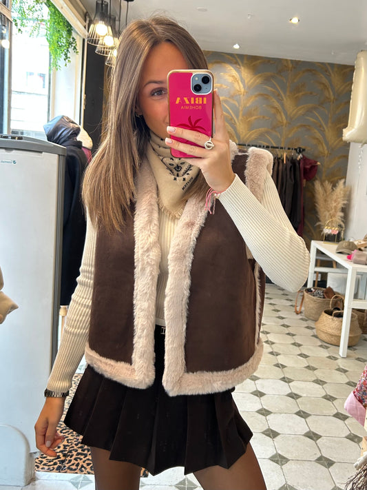 Gilet Raphaël chocolat