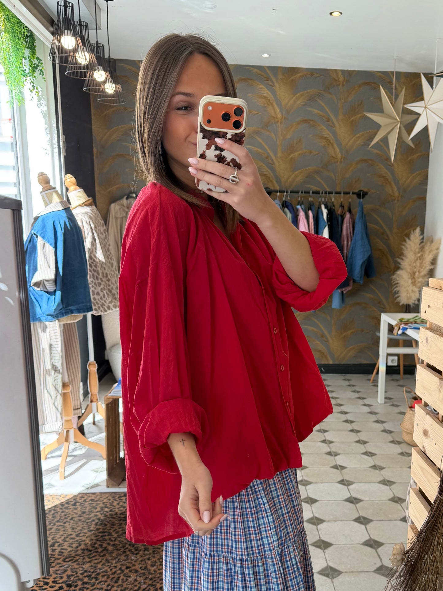 Chemise Clem rouge - Johanna Paris