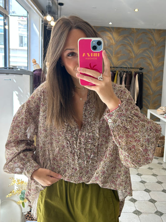 Chemise Ama vert olive - Johanna Paris