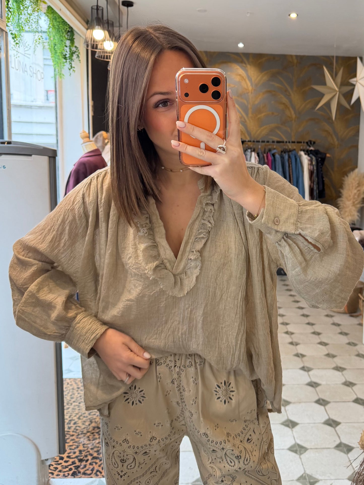 Blouse Aria beige - Johanna Paris