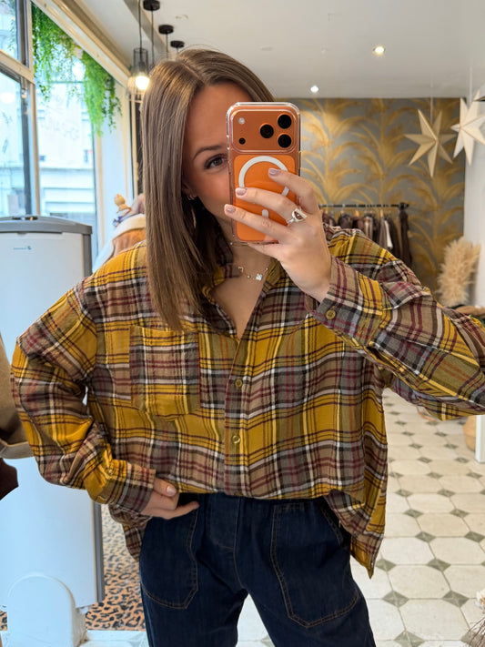 Chemise Céleste moutarde - Johanna Paris