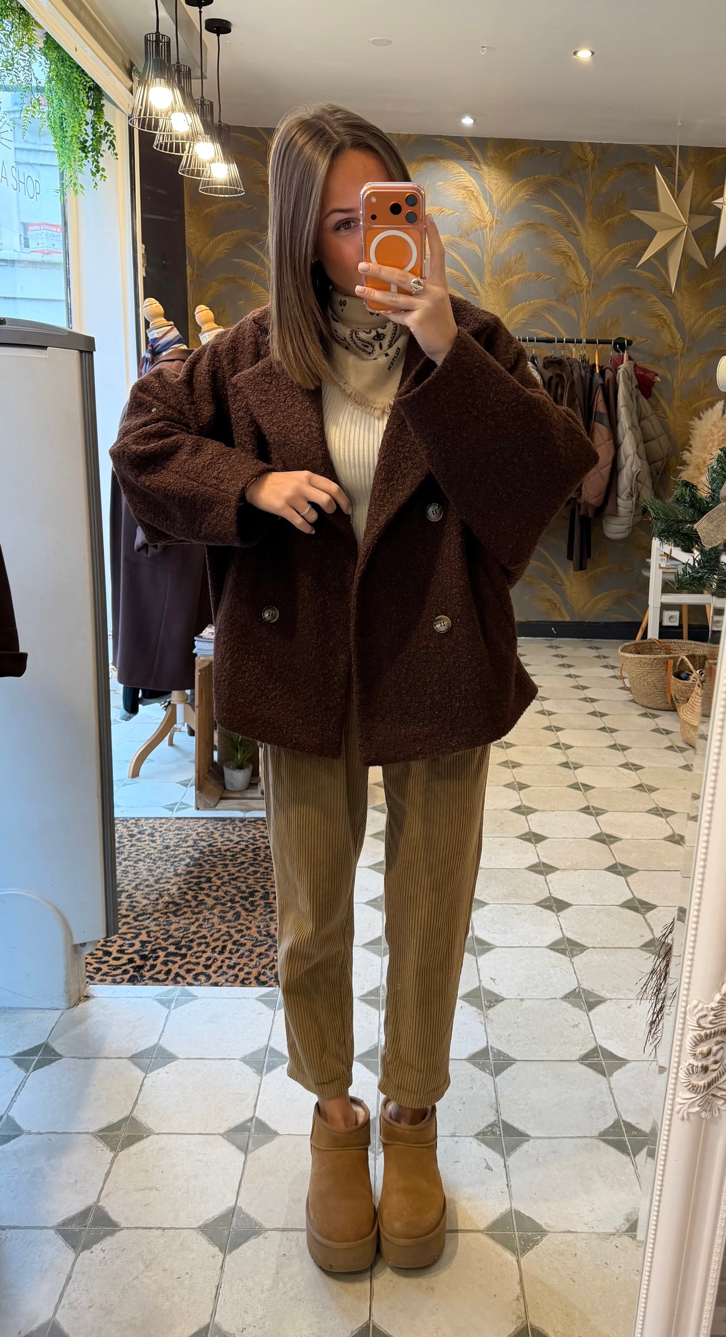 Caban Ambre chocolat