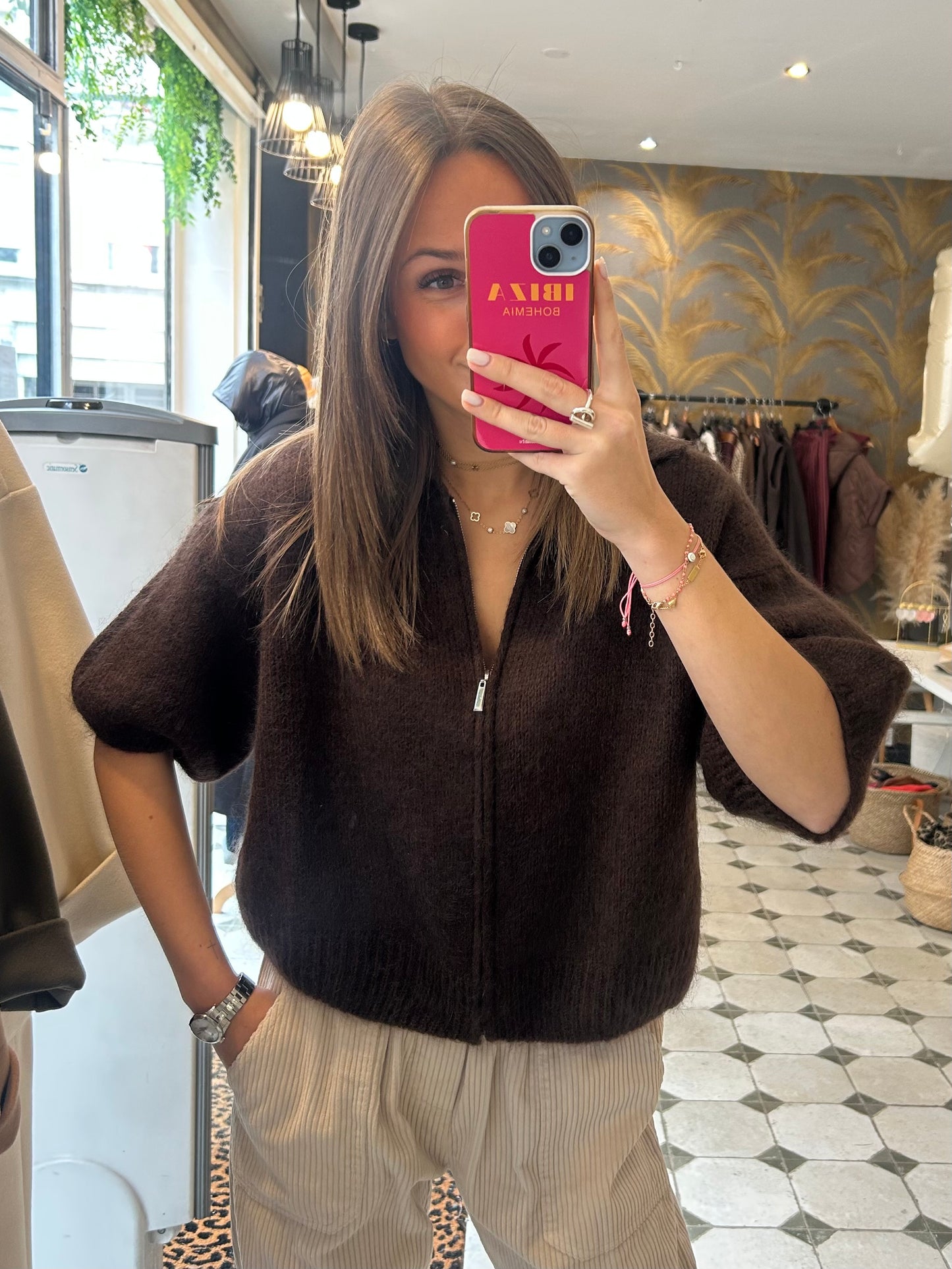 Pull Pablo chocolat - Johanna Paris