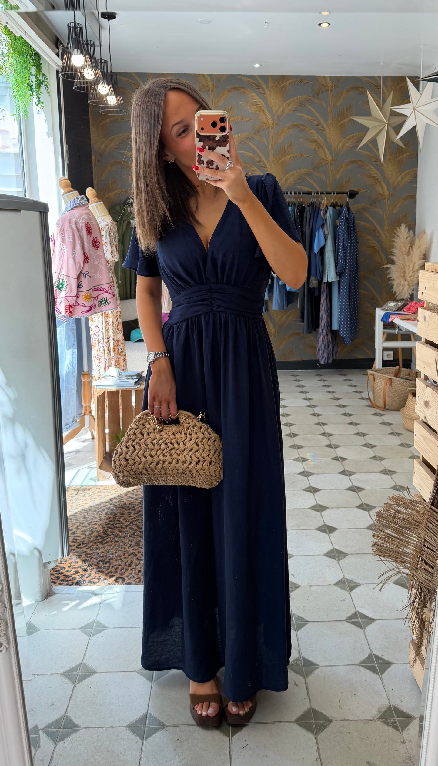 Robe Diane bleu marine