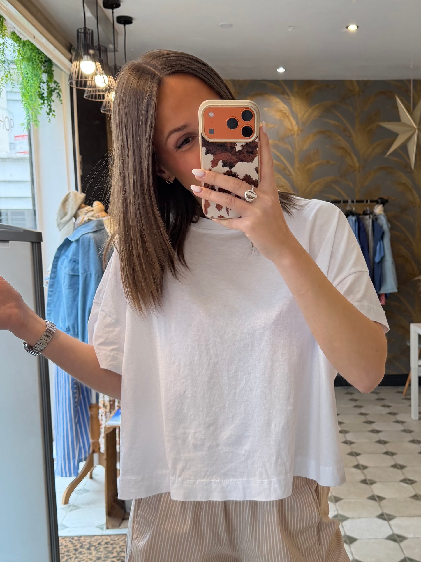 T-Shirt col rond blanc - Johanna Paris
