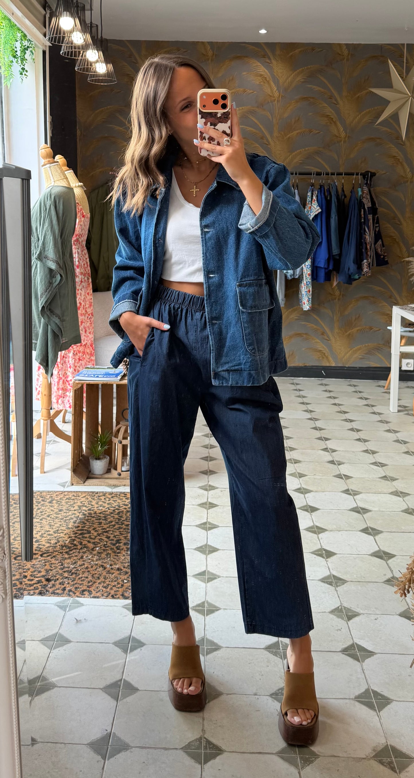 Pantalon Magique en jean fin - Johanna Paris