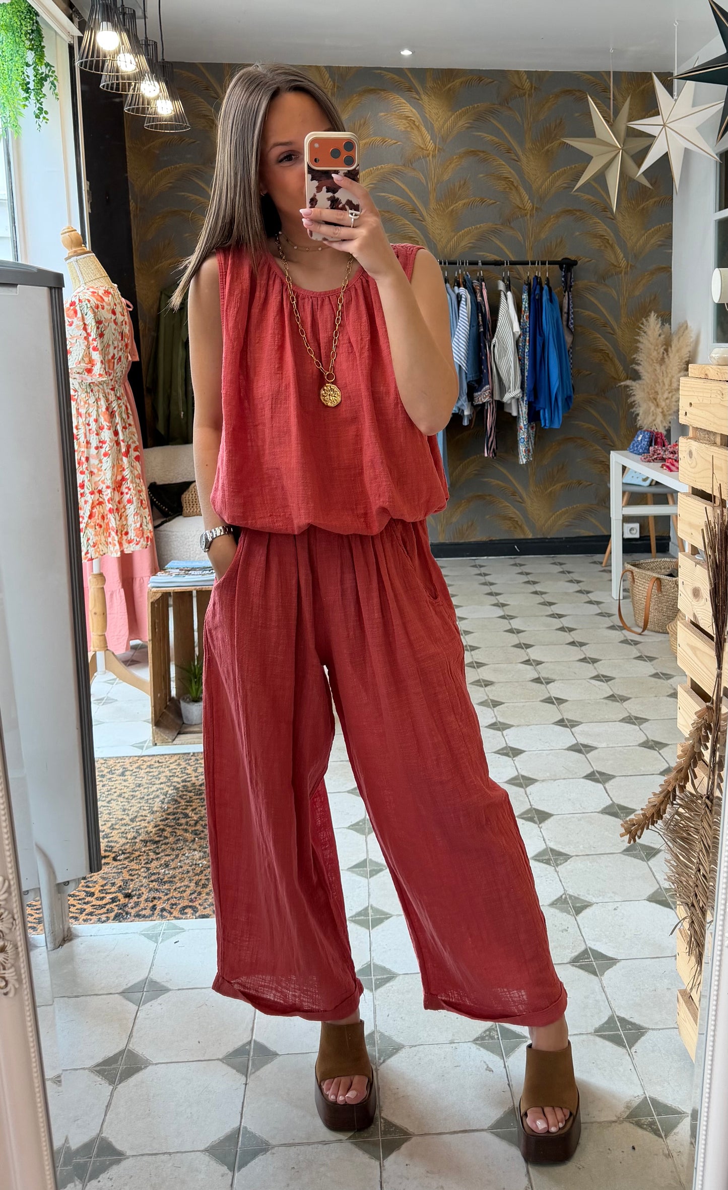 Ensemble Charlie terracotta - Johanna Paris