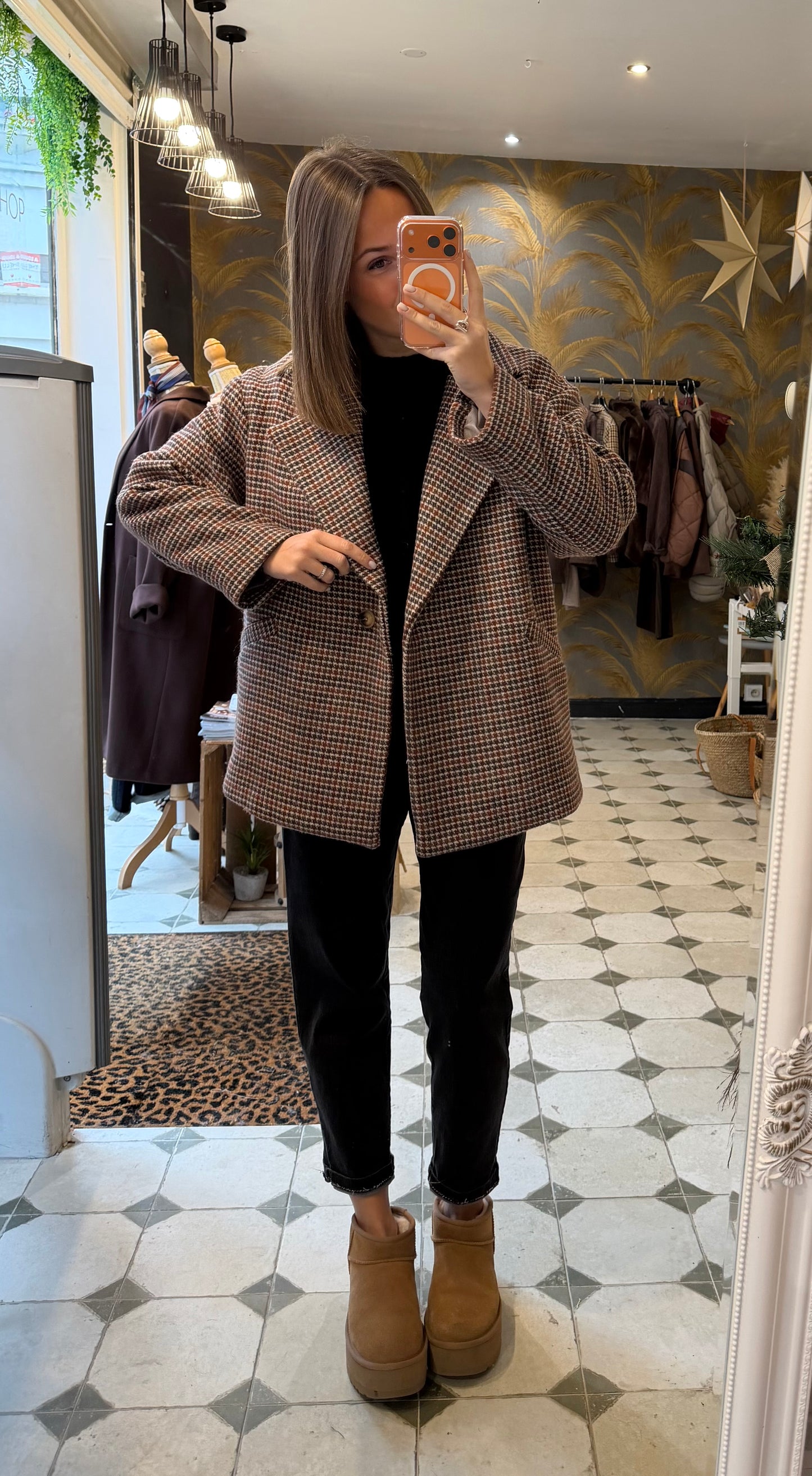 Veste à carreaux Gaston  - Johanna Paris