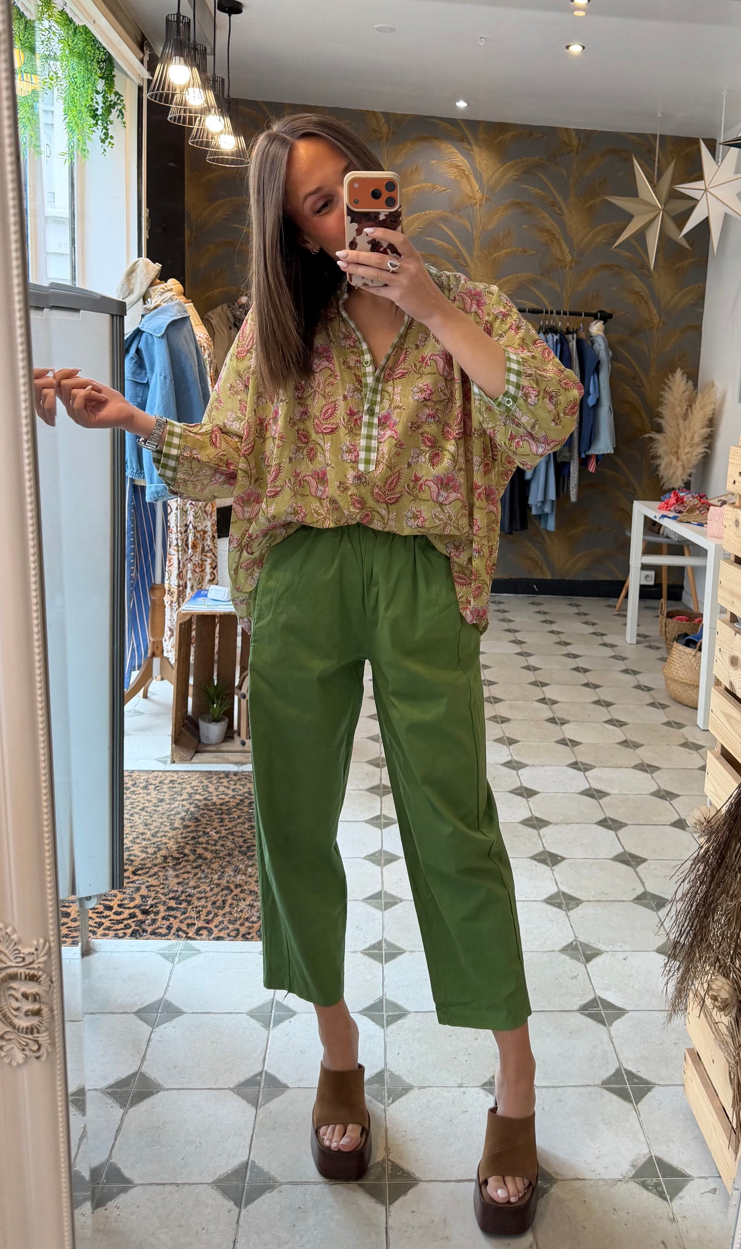 Pantalon Magique vert - Johanna Paris