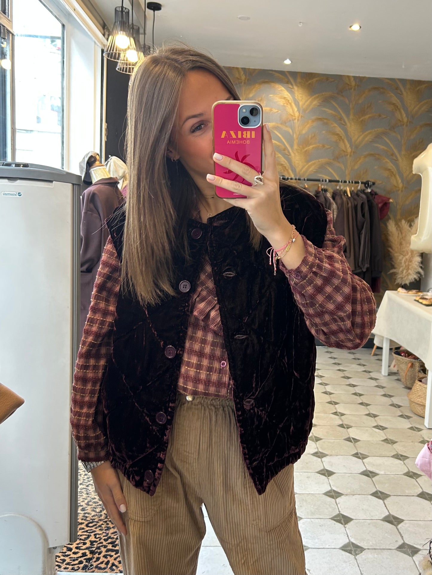 Gilet Alfie prune - Johanna Paris