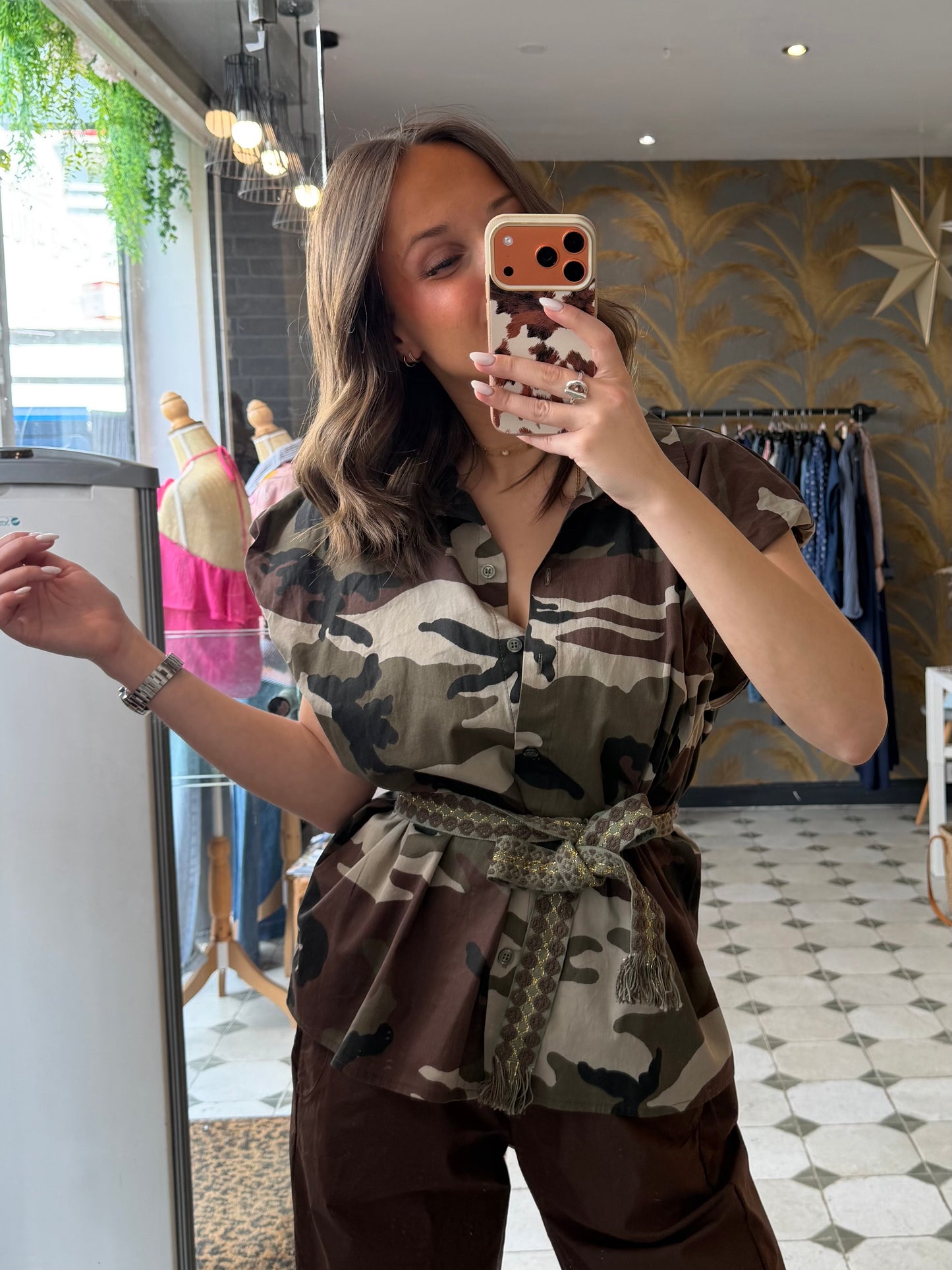 Chemise militaire avec épaulettes - Johanna Paris