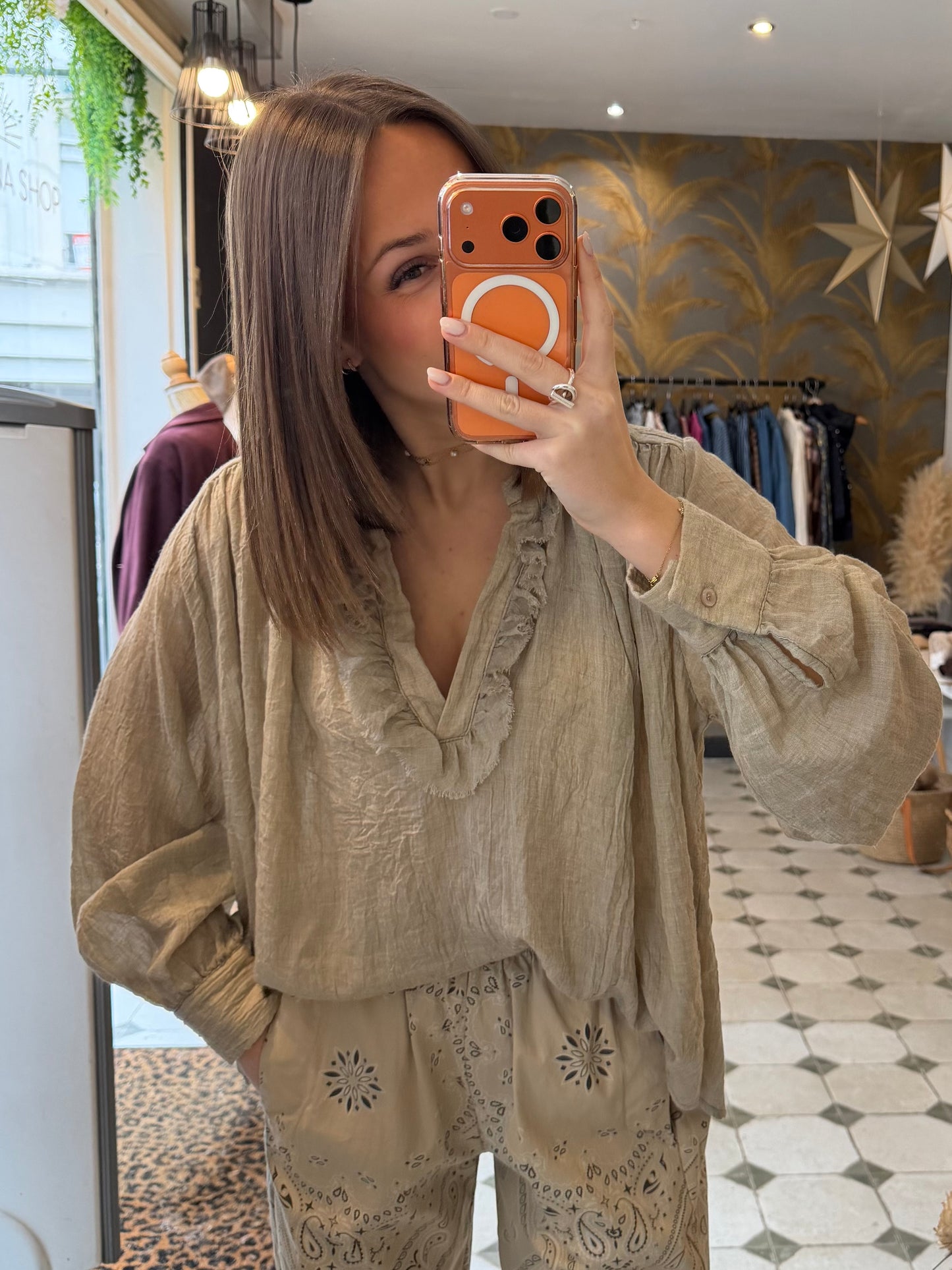 Blouse Aria beige - Johanna Paris