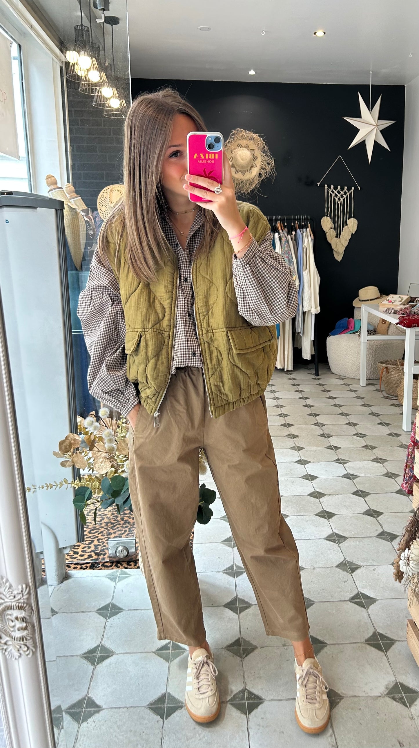 Pantalon Magique en toile camel - Johanna Paris