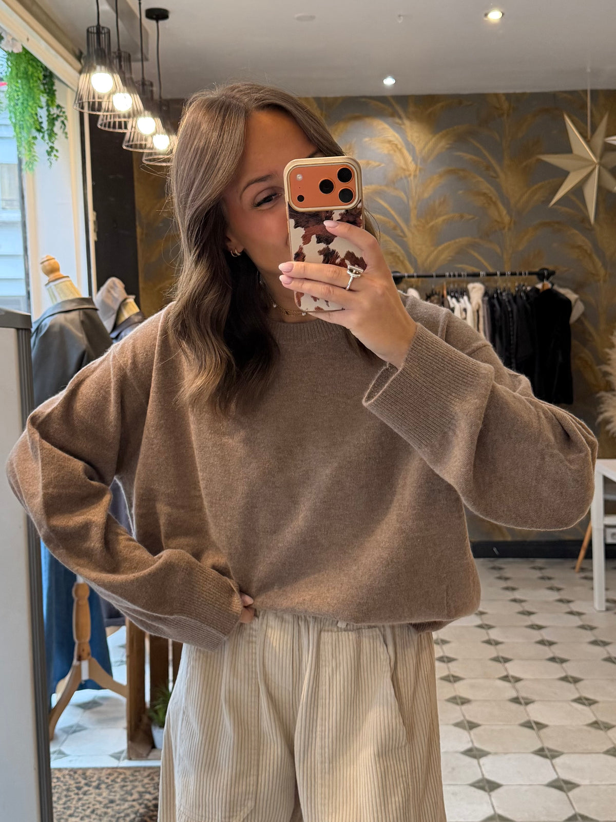 Pull en cachemire beige  - Johanna Paris