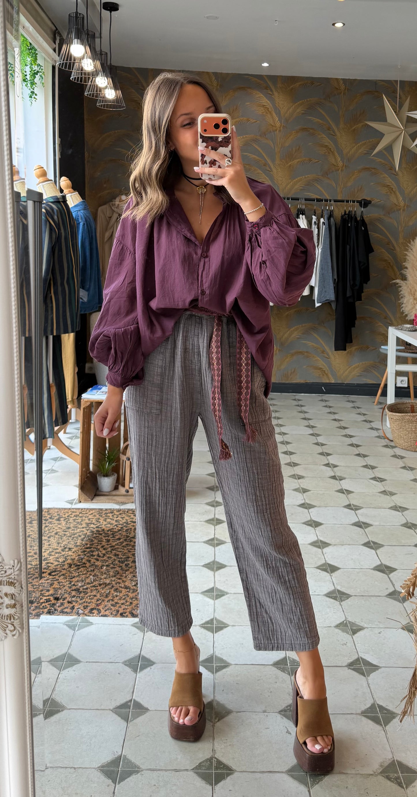Pantalon Hazel gris clair - Johanna Paris