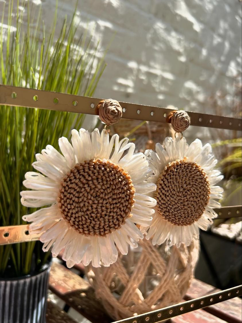 Boucles d’oreilles Tournesol