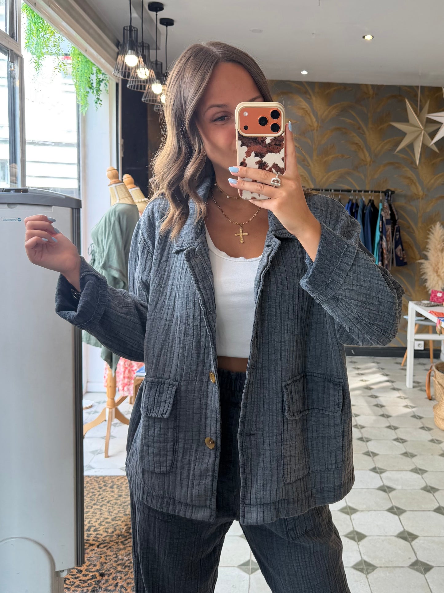 Veste Hazel grise - Johanna Paris