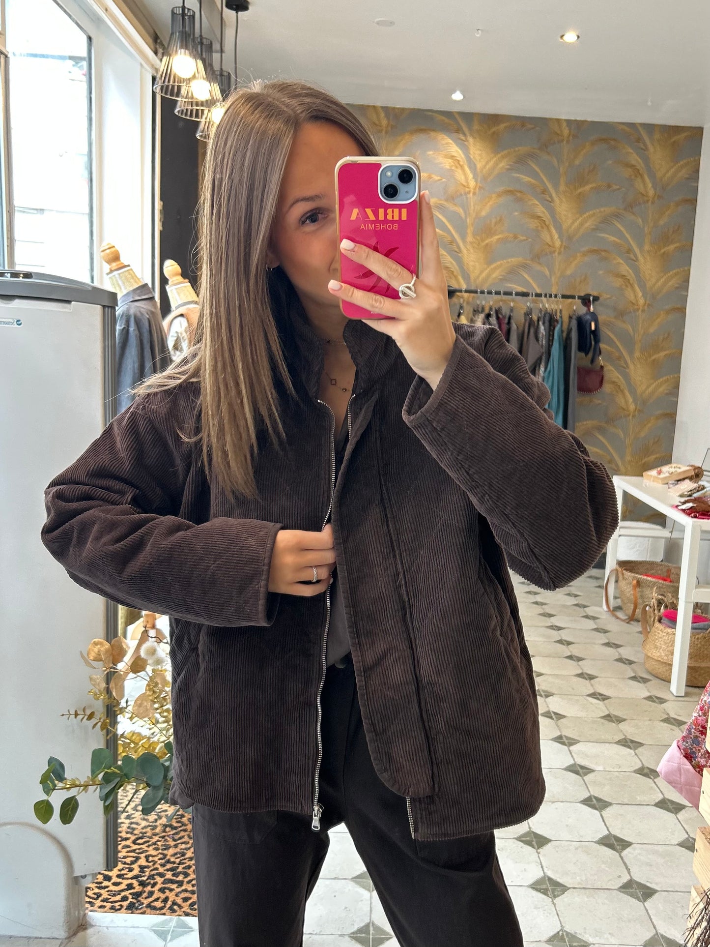 Veste Zoé chocolat - Johanna Paris