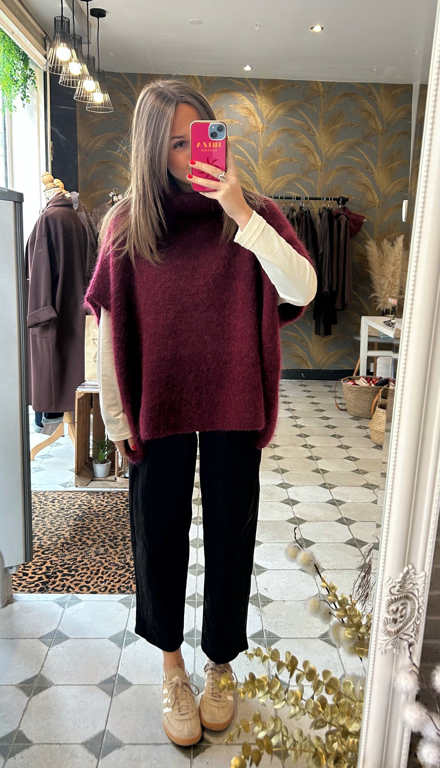 Pantalon Magique en toile effet jean gris - Johanna Paris