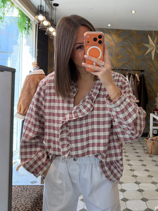 Chemise Amandine rose - Johanna Paris