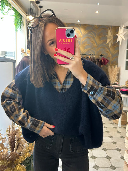 Pull Edgar bleu marine