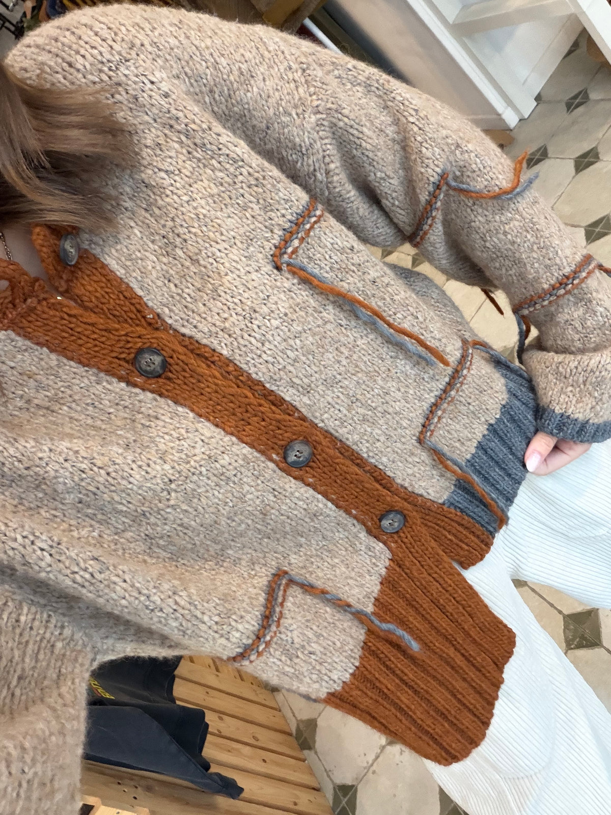 Gilet asymétrique Aliya - Johanna Paris