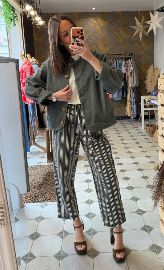 Pantalon Magique avec des rayures - Johanna Paris