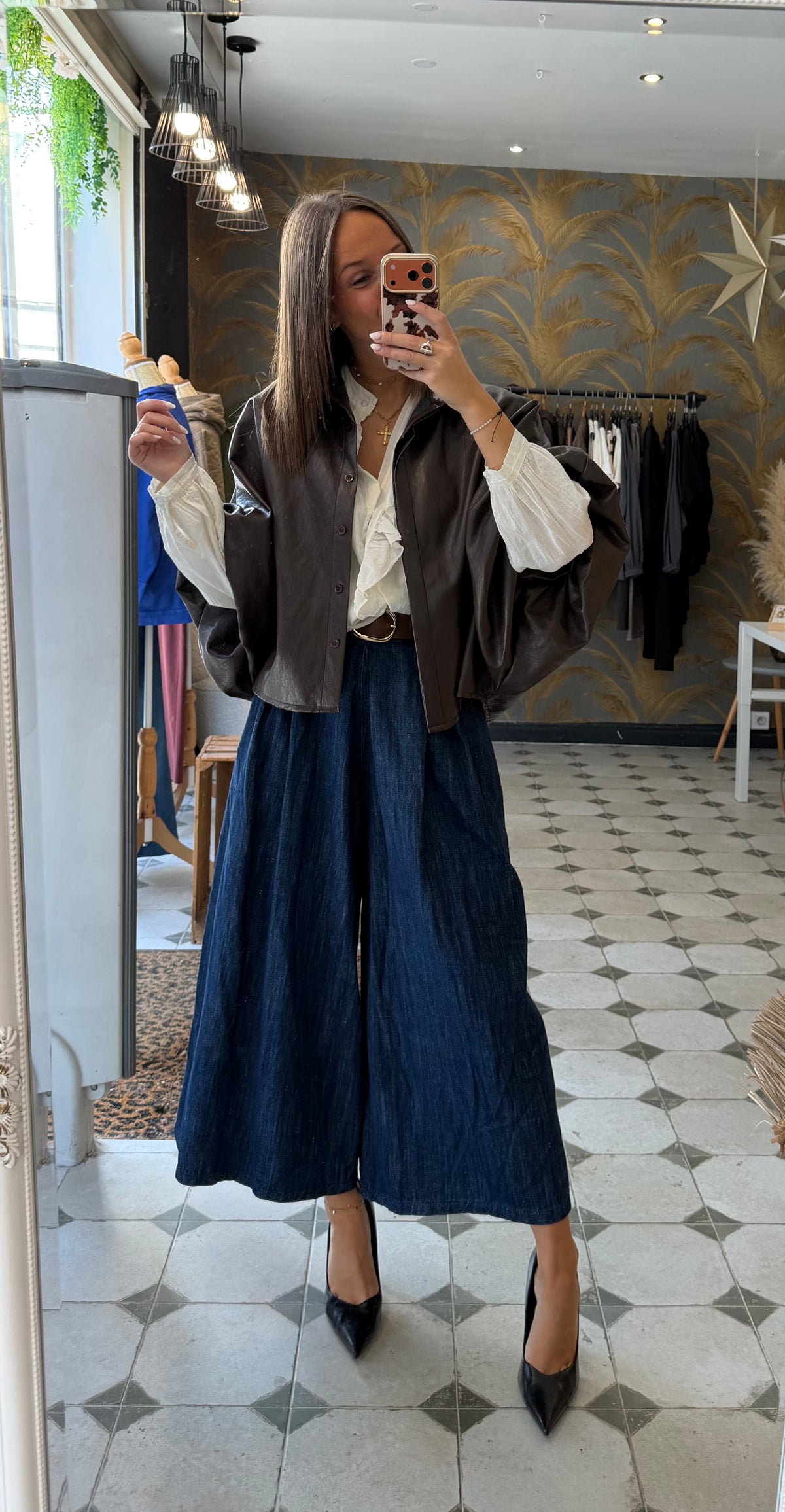 Jupe-culotte en jean  - Johanna Paris