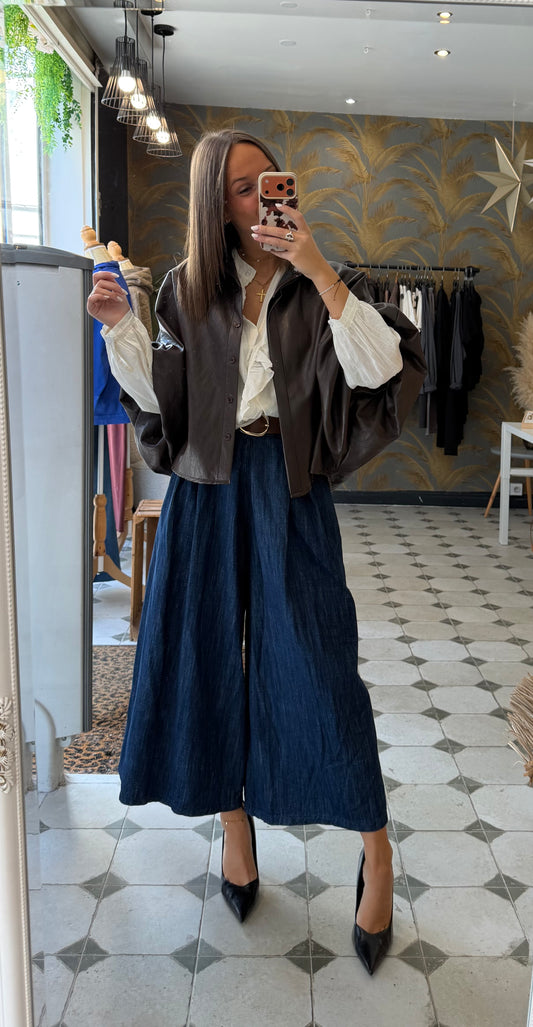 Jupe-culotte en jean  - Johanna Paris