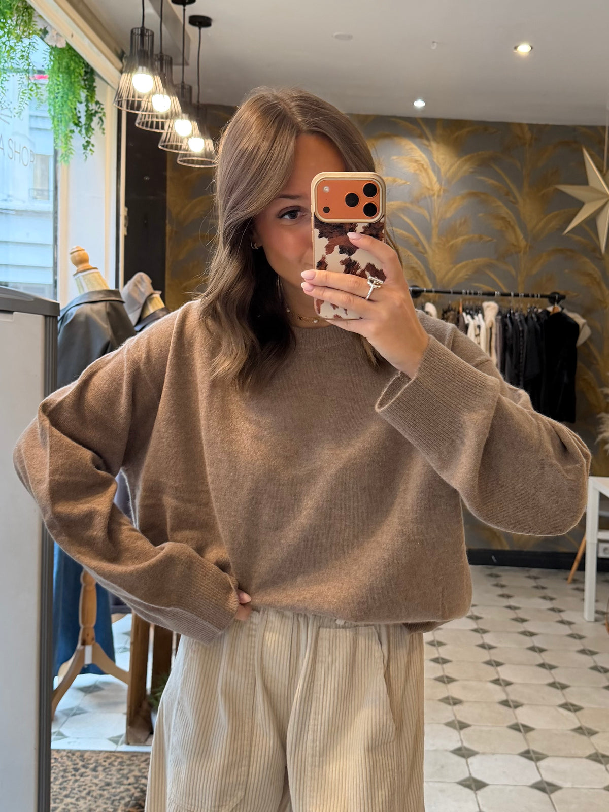 Pull en cachemire beige  - Johanna Paris