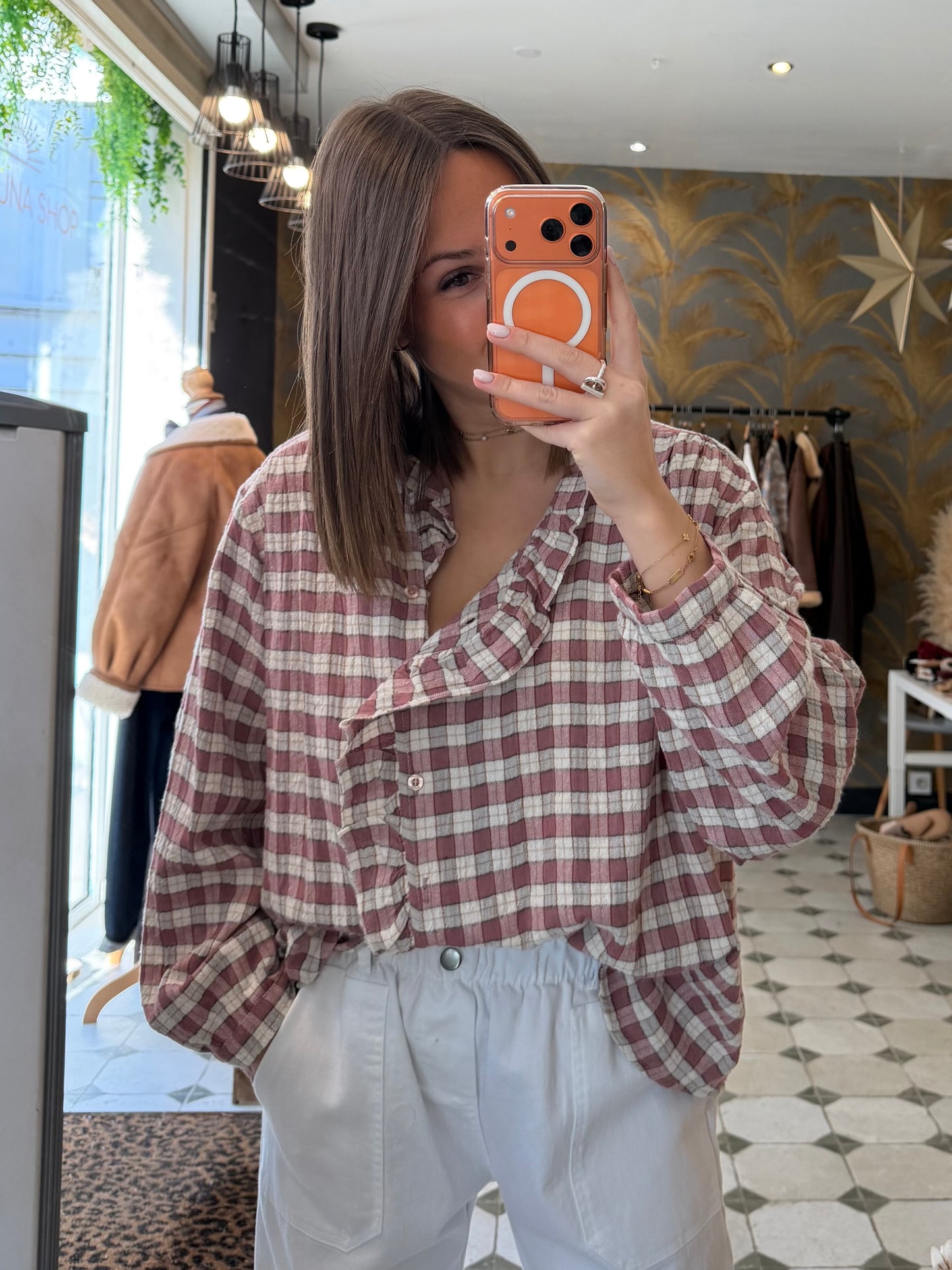 Chemise Amandine rose - Johanna Paris