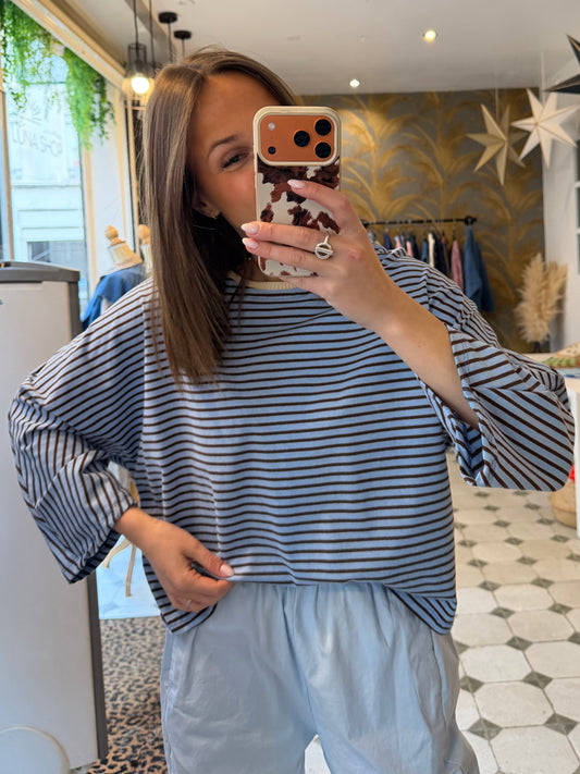 Marinière bleu et chocolat - Johanna Paris