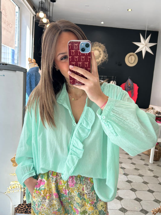 Chemise Soline menthe - Johanna Paris