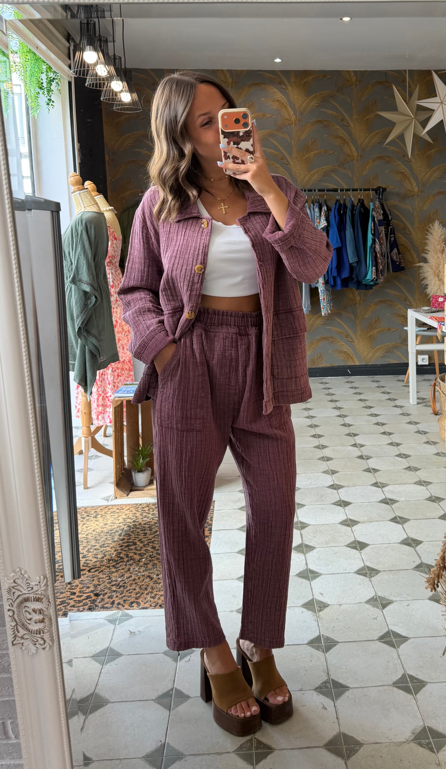 Pantalon Hazel prune - Johanna Paris