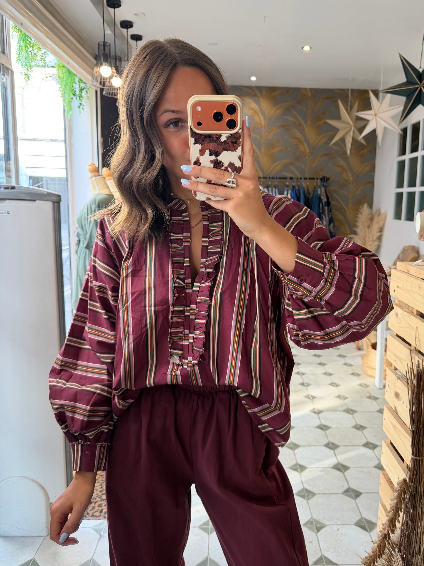 Blouse Aria bordeaux - Johanna Paris