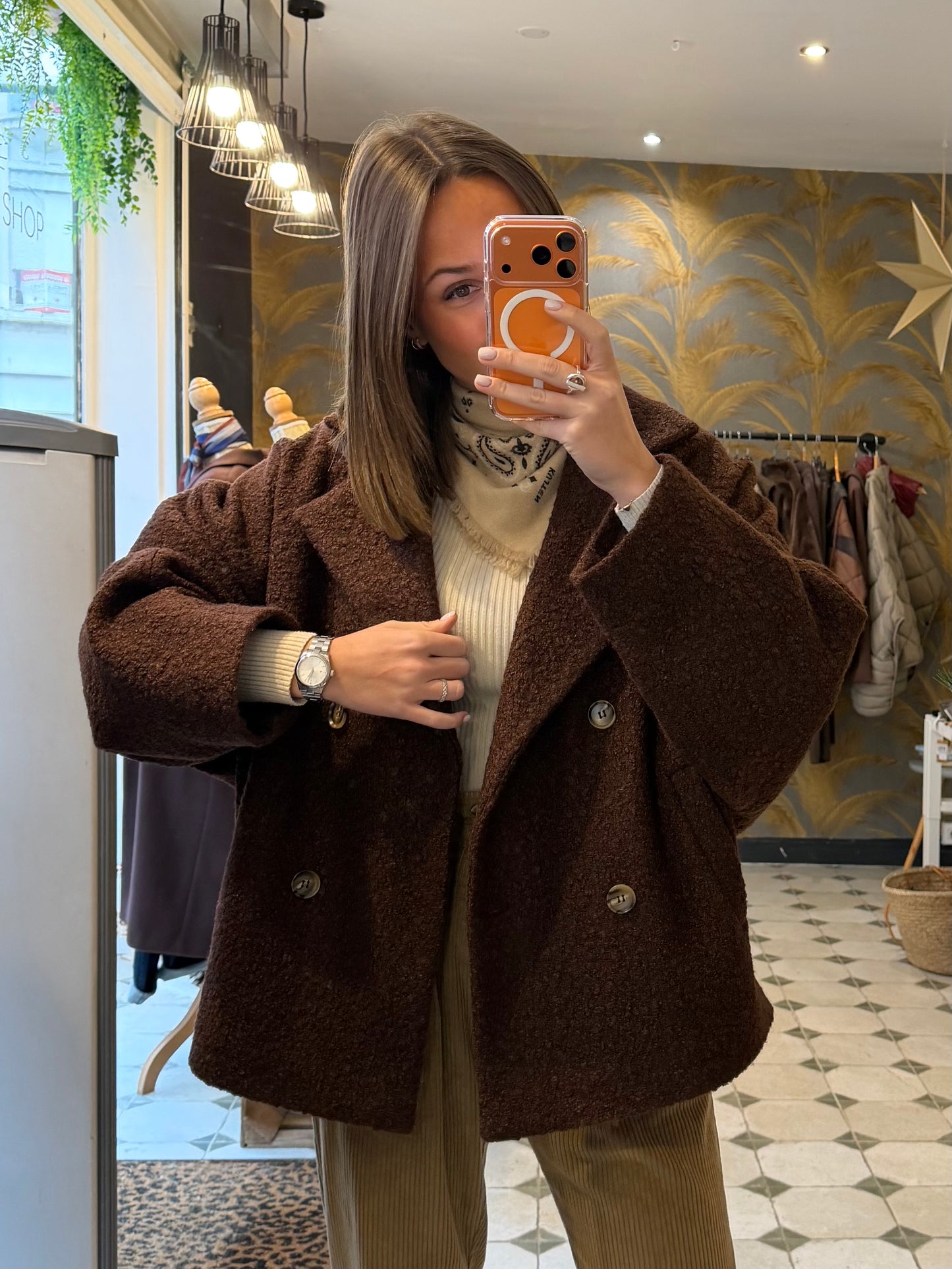 Caban Ambre chocolat