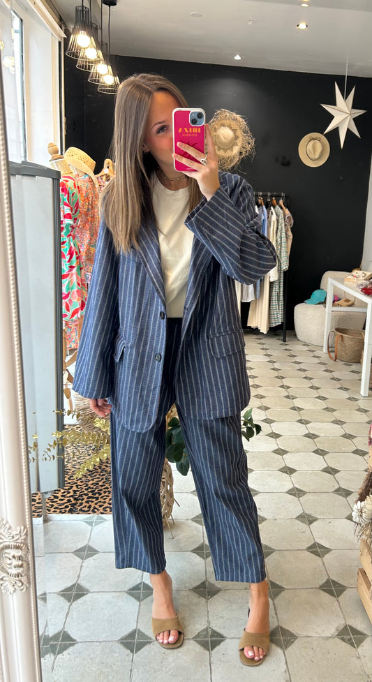 Pantalon Magique Gabin bleu marine - Johanna Paris