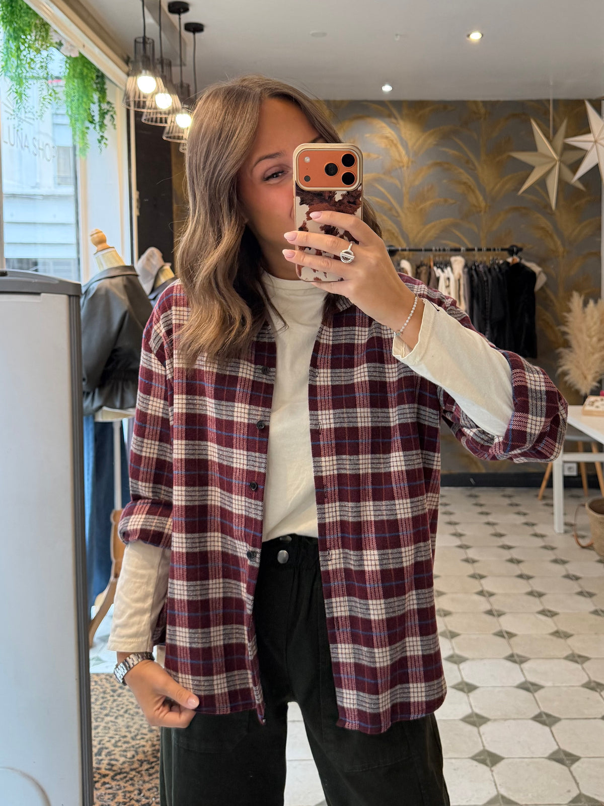 Chemise Hollis bordeaux - Johanna Paris