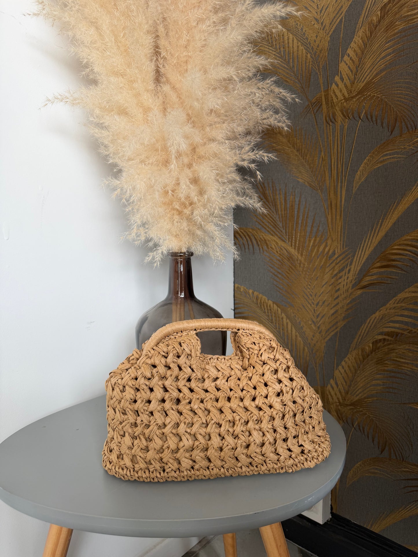 Pochette en raphia