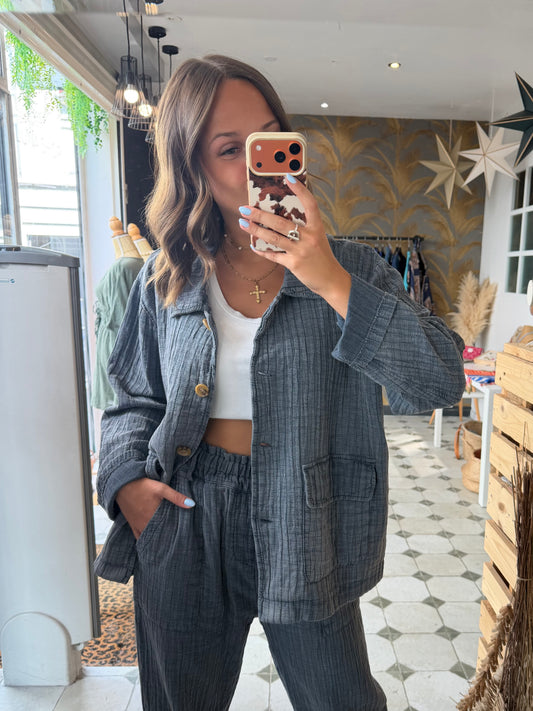 Veste Hazel grise - Johanna Paris