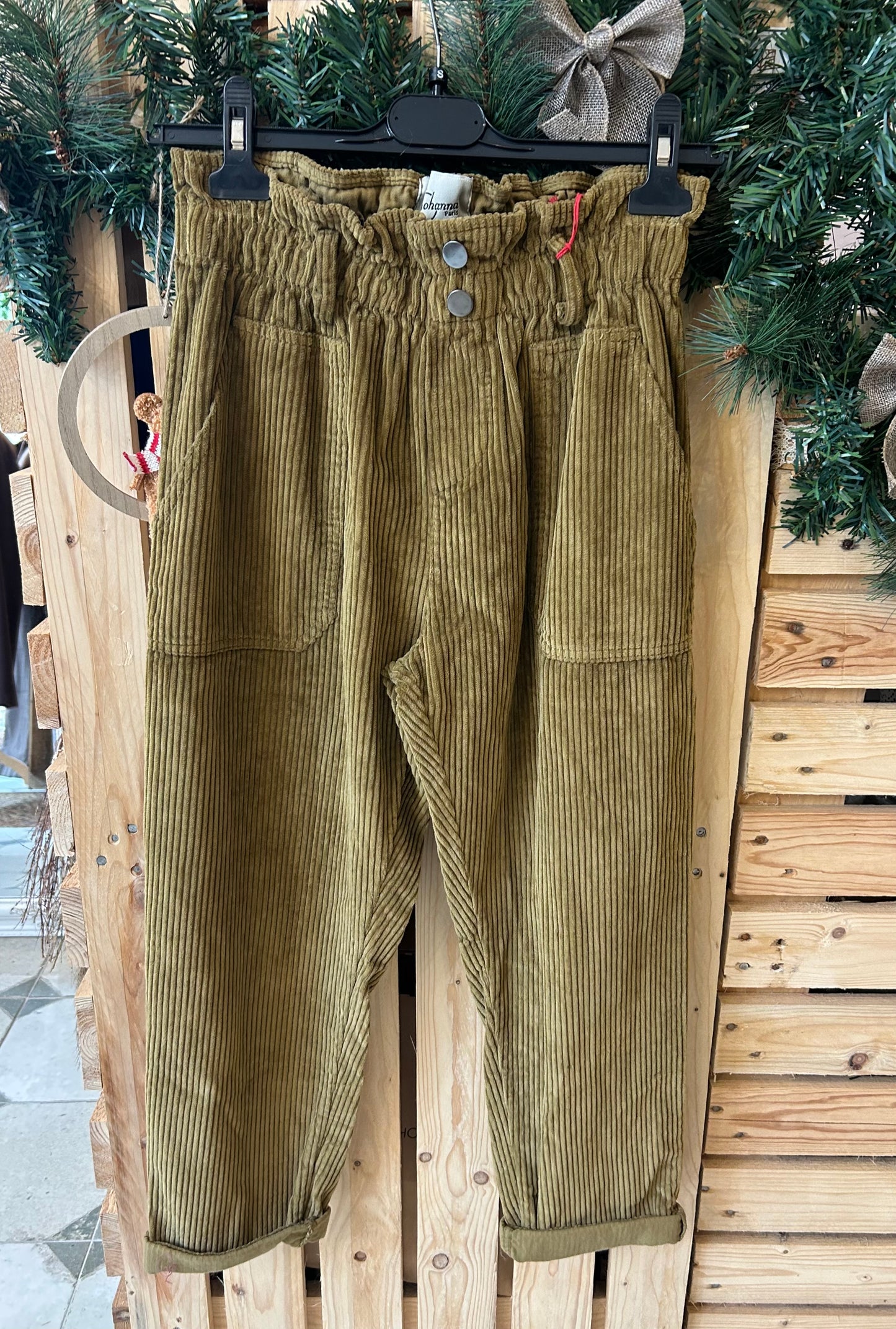 Pantalon en velours curry - Johanna Paris