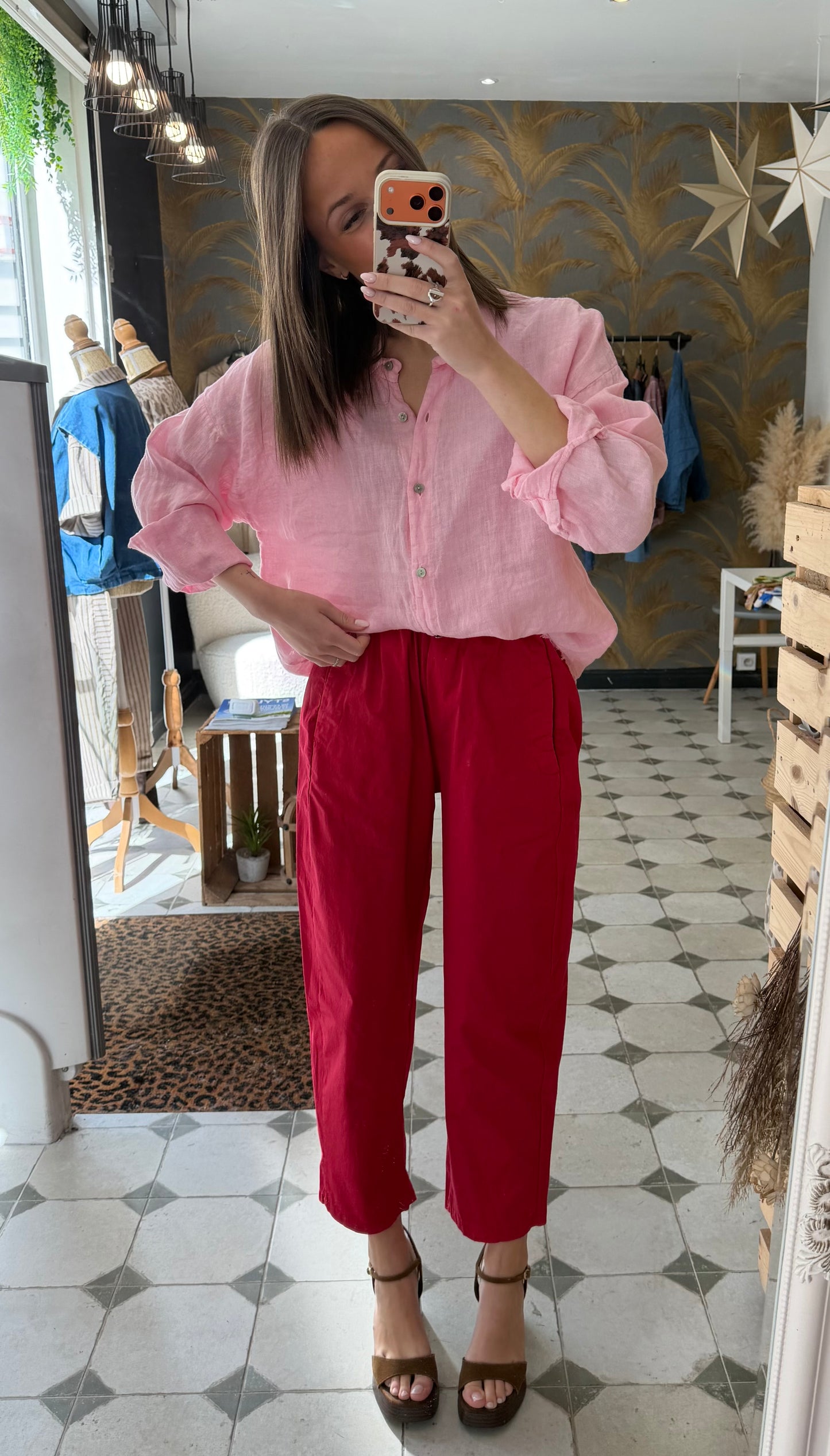 Pantalon Magique rouge - Johanna Paris