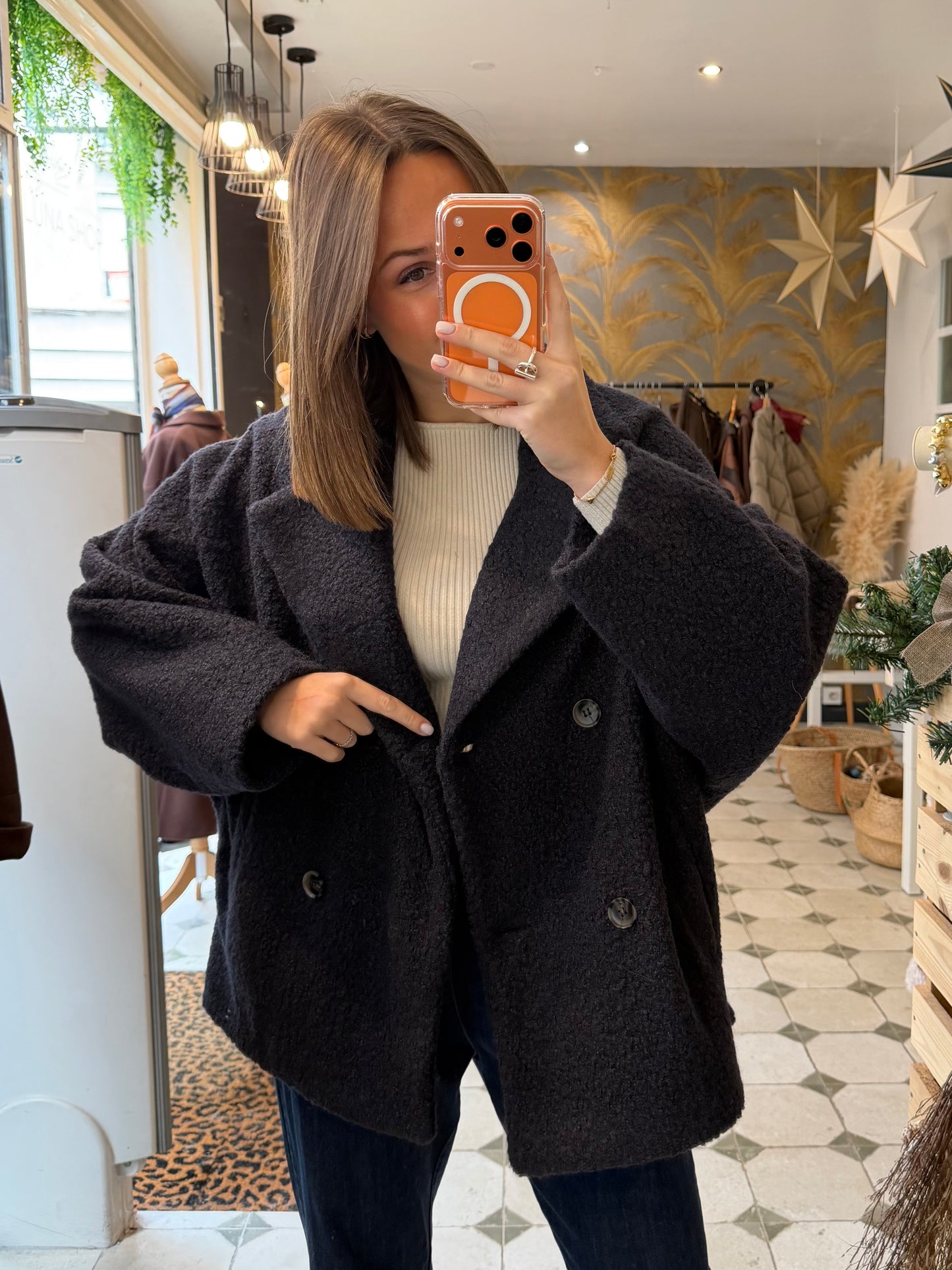 Caban Ambre bleu marine