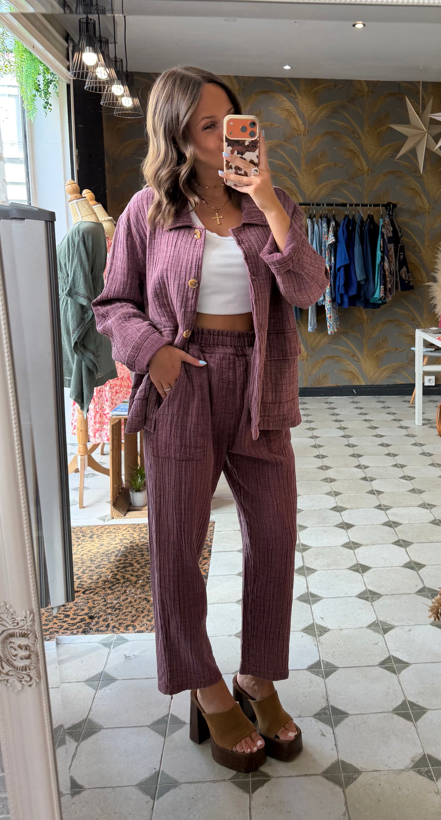 Pantalon Hazel prune - Johanna Paris