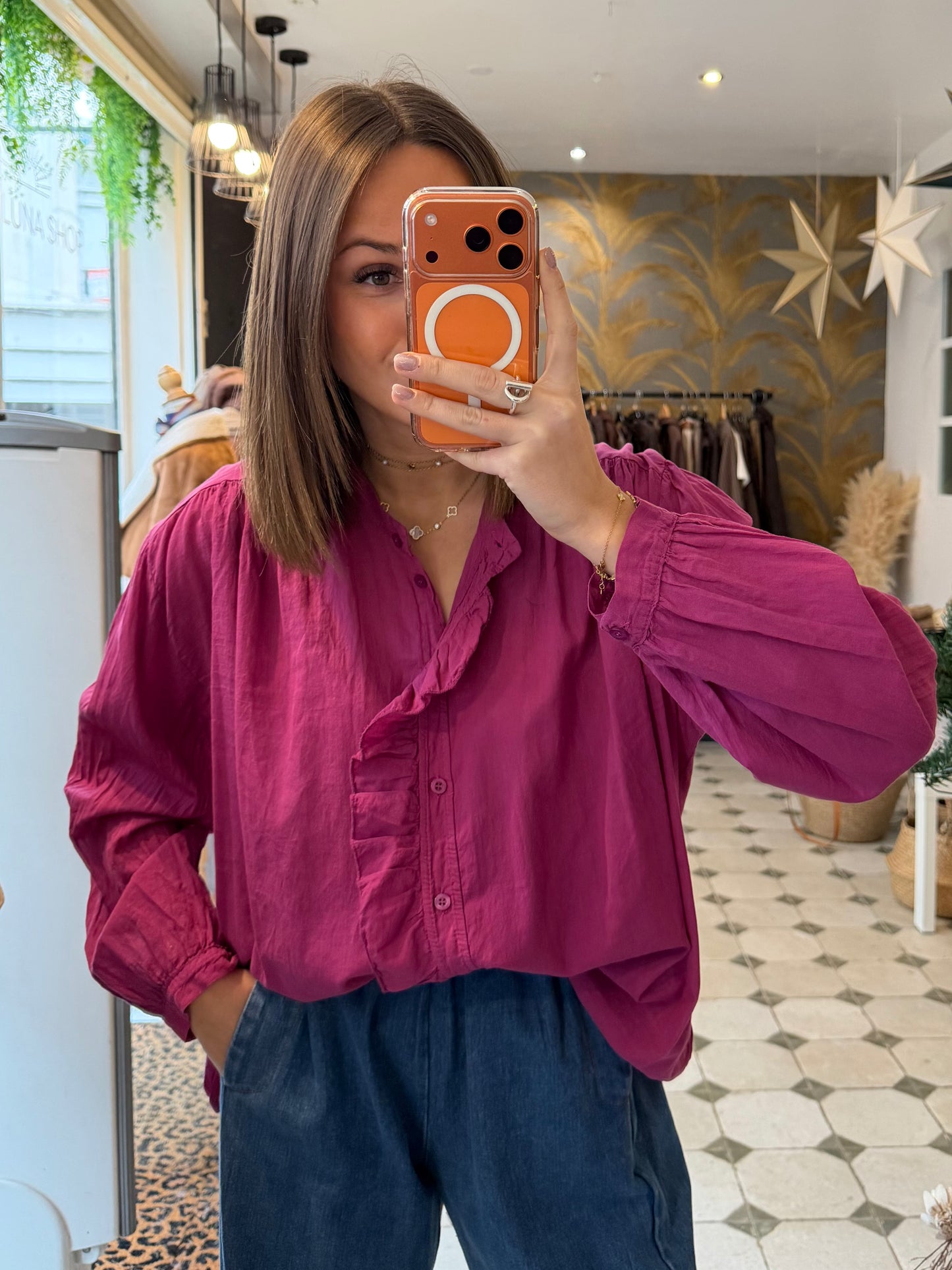 Chemise Soline violine - Johanna Paris