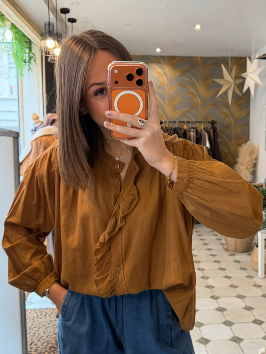Chemise Soline camel - Johanna Paris