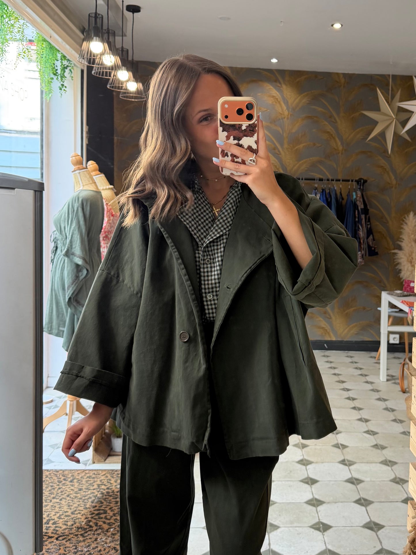 Veste en toile kaki  - Johanna Paris