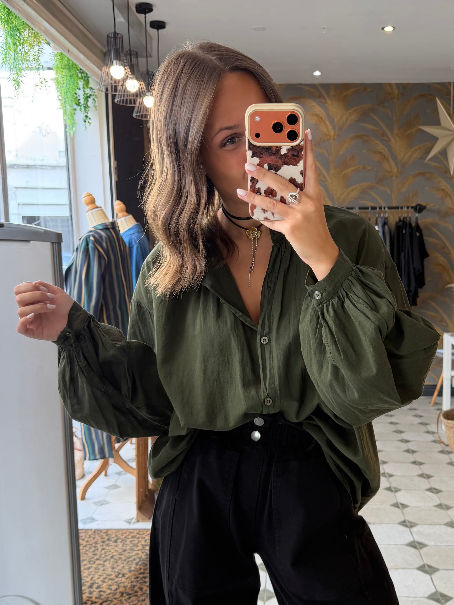Chemise Clémentine kaki - Johanna Paris