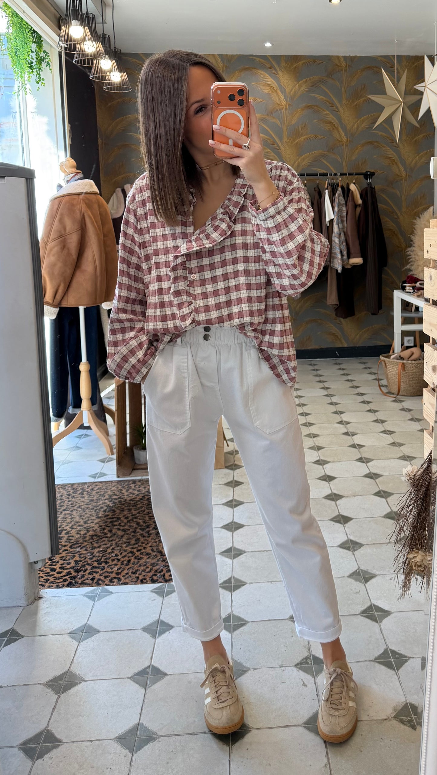 Chemise Amandine rose - Johanna Paris