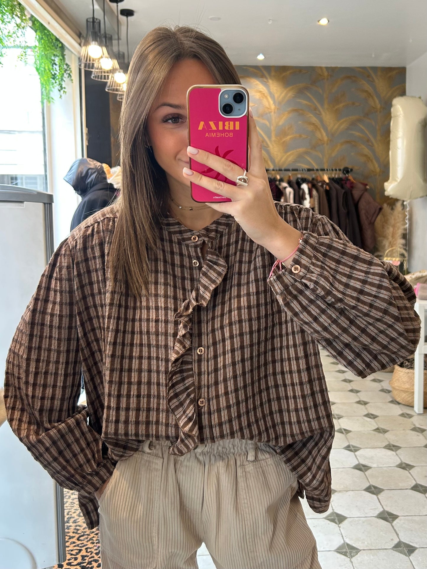 Chemise Gabrielle chocolat - Johanna Paris